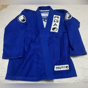 Gracie Barra Jiu-Jitsu Renzo RGA BJJ Gi Jacket Mens C3 Blue Kimono Top Uniform